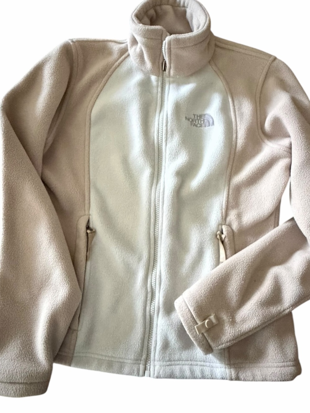 The North Face Women's Light Beige Teddy Fleece Jacket